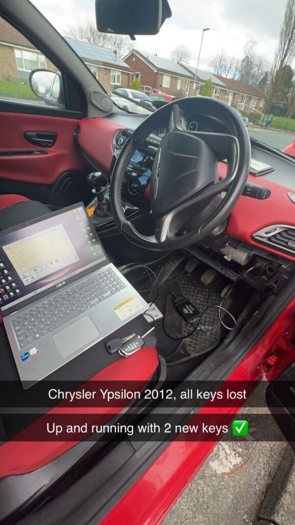 Chrysler Ypsilon 2012 Spare Remote Key