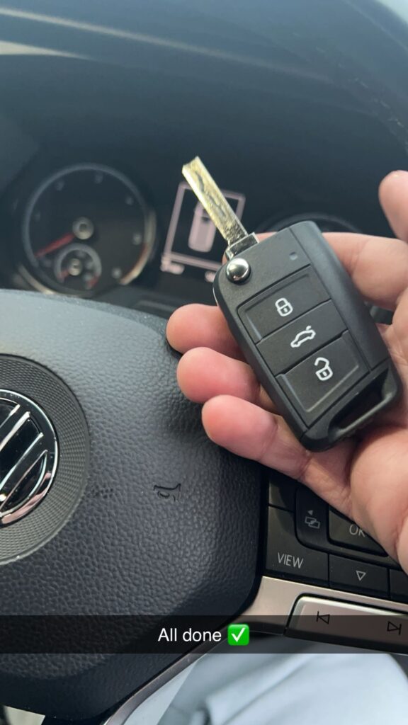 VW Transporter 2021 Spare Dealer Key Ordered, Picked Up And Programmed To Vehicle